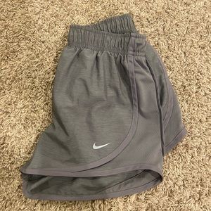 gray nike running shorts, comfy breathable